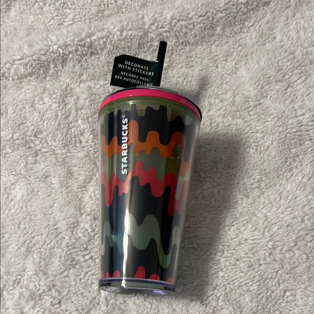 Starbucks Multicolor Tumbler with Straw